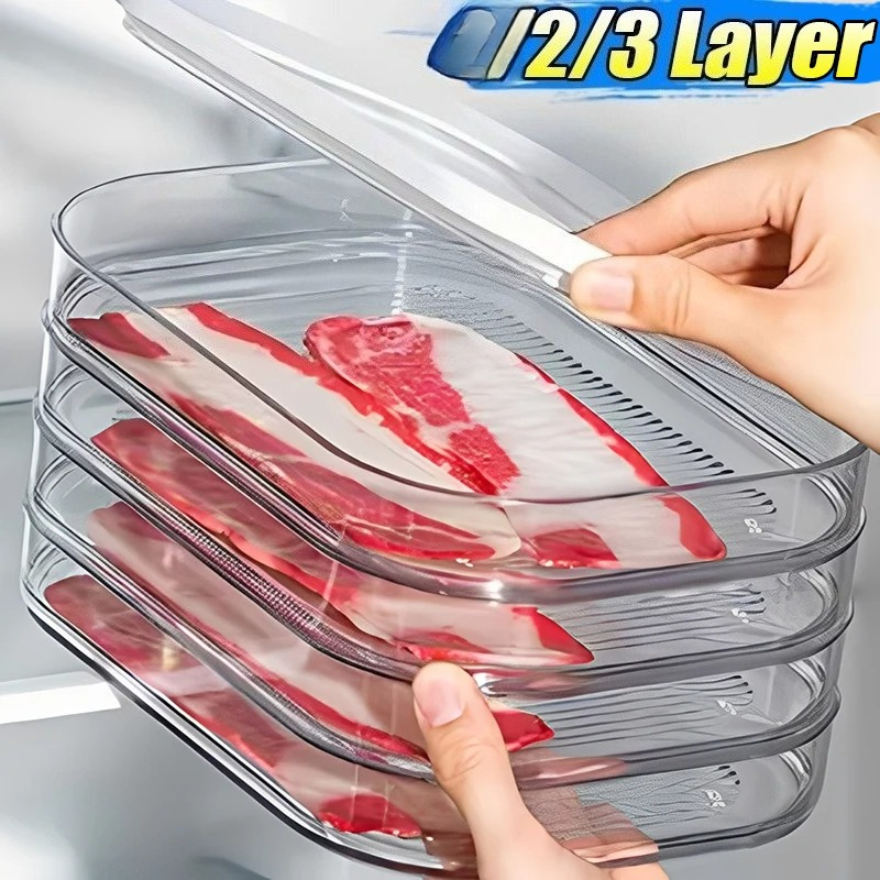Meal Prep Containers Xl - Contenitore per Carne da Frigorifero, Contenitore