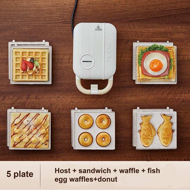 Breakfast Sandwich Press - Macchina per panini elettrica multifunzione 220V