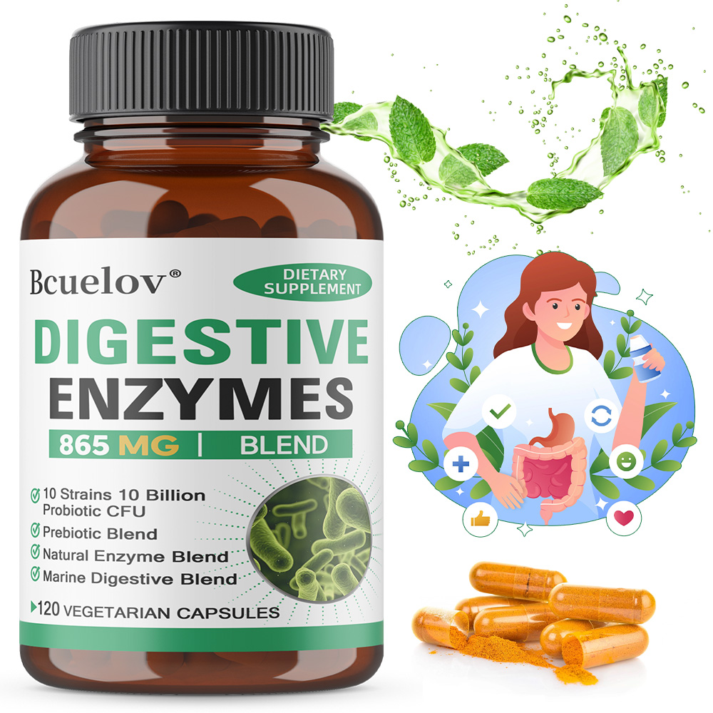 Meal Prep Co - Enzimi digestivi + probiotici + prebiotici,