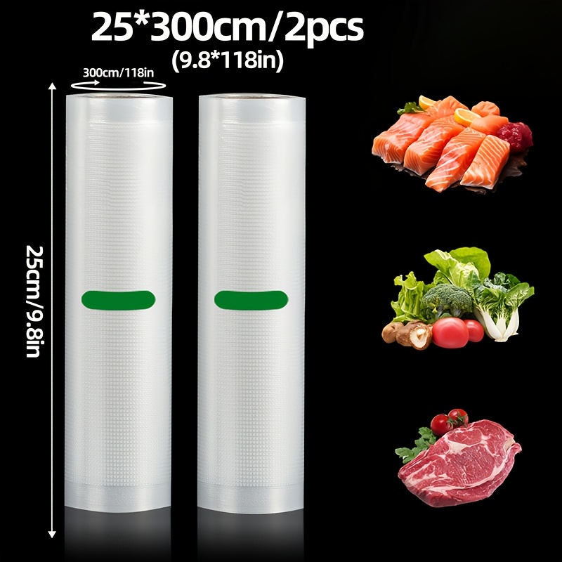 Meal Prep Vacuum Sealer - Confezione da 2 Rotoli per Sottovuoto