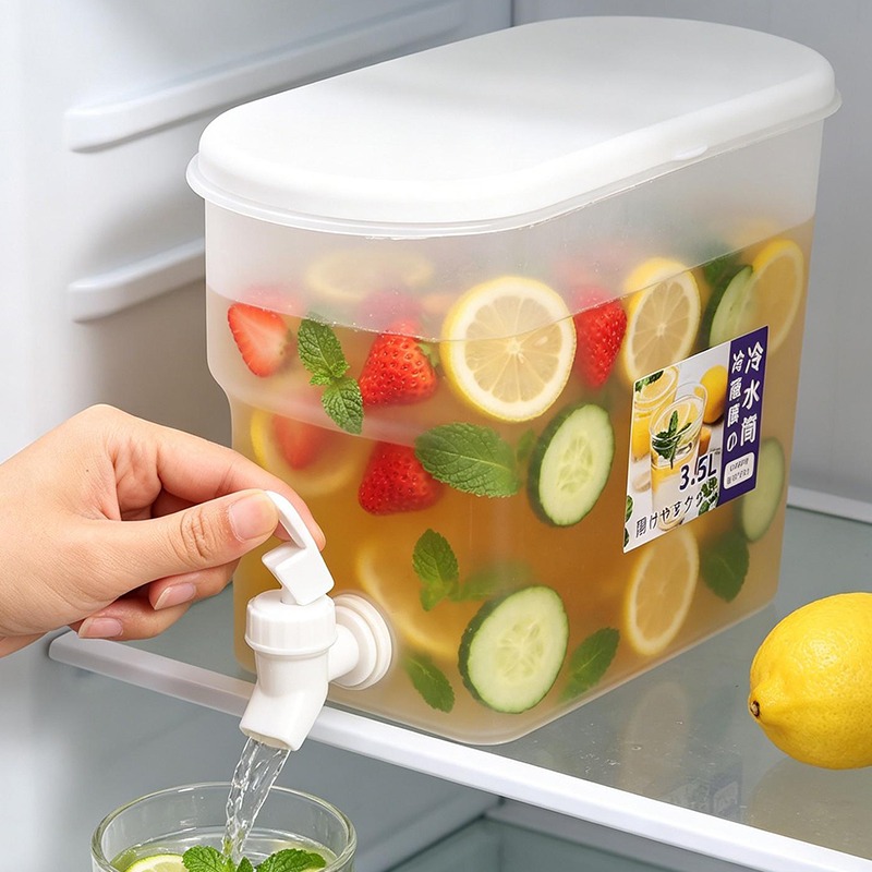 Meal Prep Juice Bottles - Dispenser per Bevande con Rubinetto, Caraffa