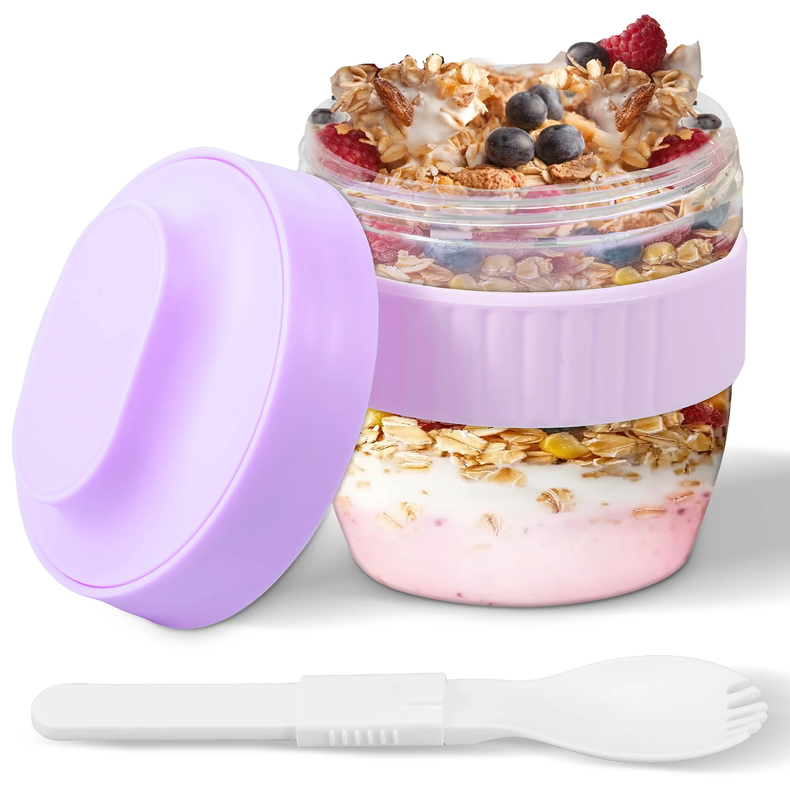 Meal Prep Overnight Oats - Contenitore per Overnight Oats a Doppio