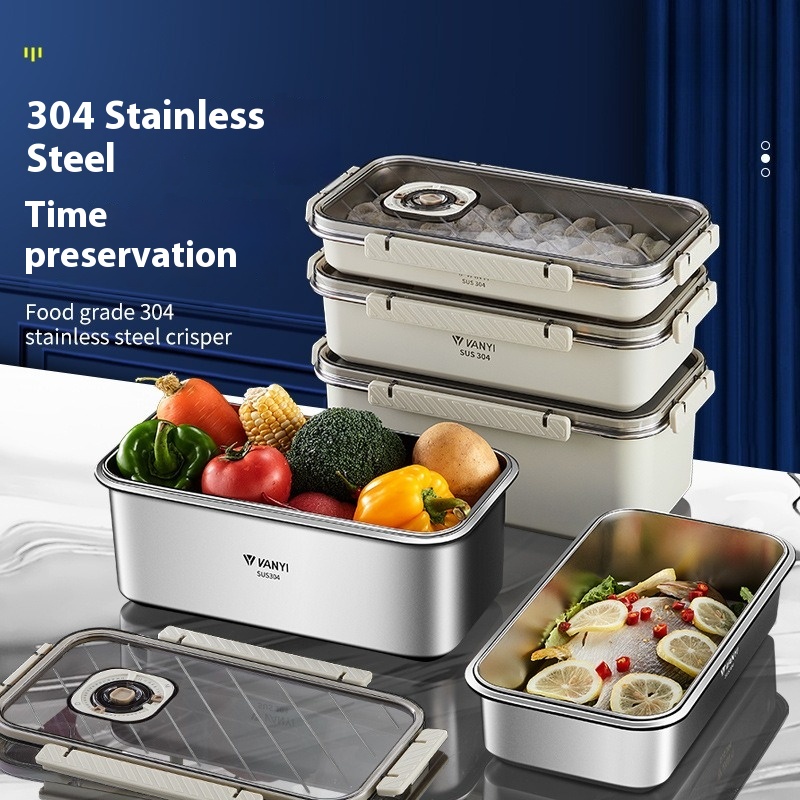 Meal Prep Containers Xl - Contenitore per alimenti in acciaio inossidabile,