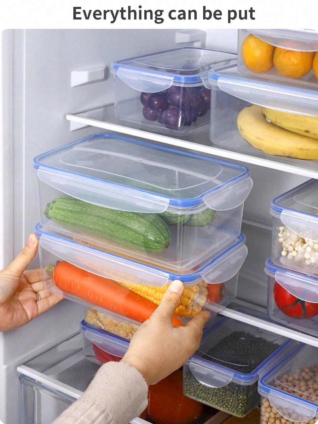 Meal Prep Containers Xl - Scatola portaoggetti per frigorifero rettangolare sigillata