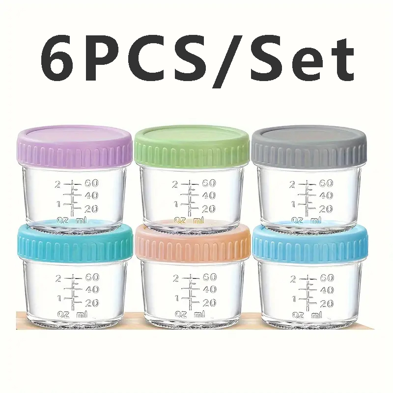 Meal Prep Juice Bottles - Confezione da 6 contenitori per la
