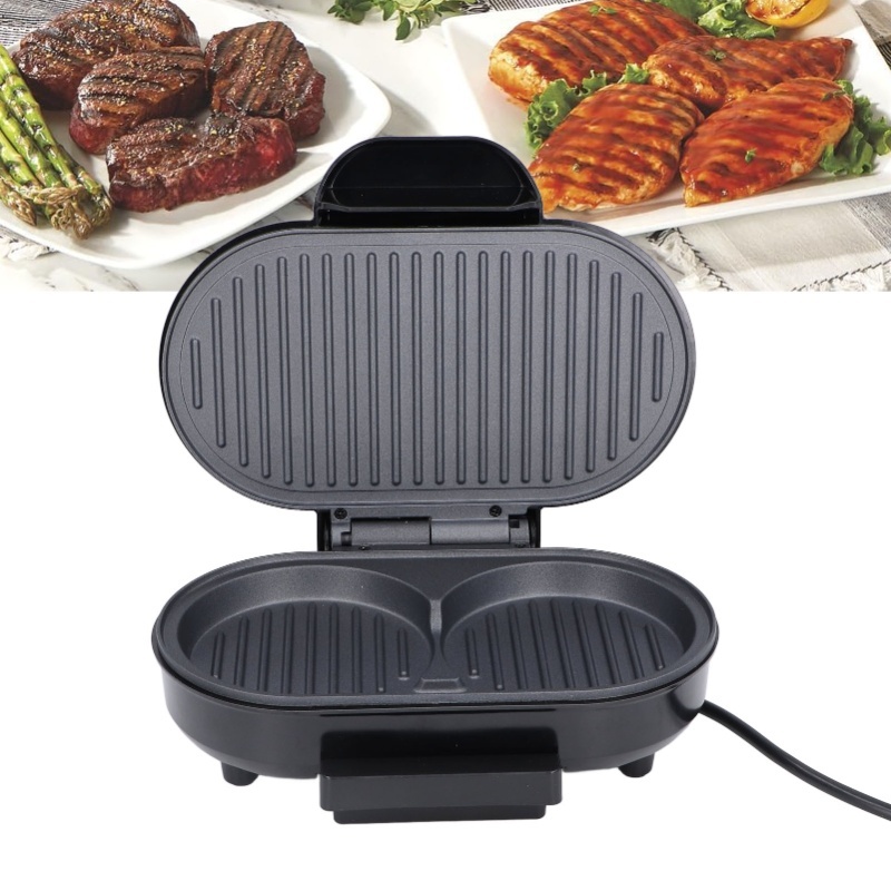 Breakfast Sandwich Press - Griglia Elettrica per Bistecche 750W, Piastra
