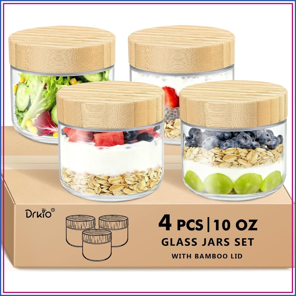 Meal Prep Overnight Oats - Contenitori per Overnight Oats da 10