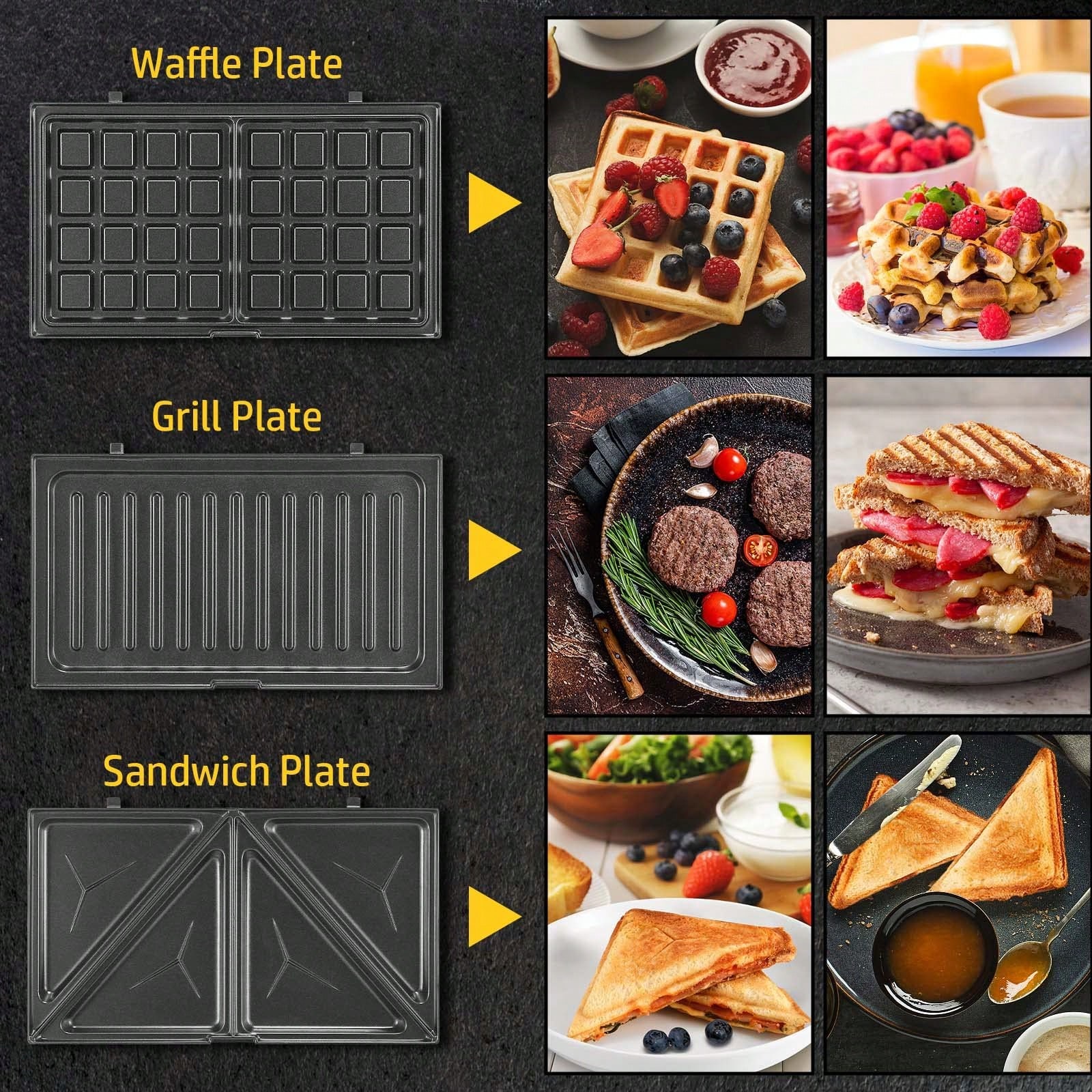 Piastra 3-in-1 per sandwich e  - Breakfast Sandwich Press recensione e prezzo