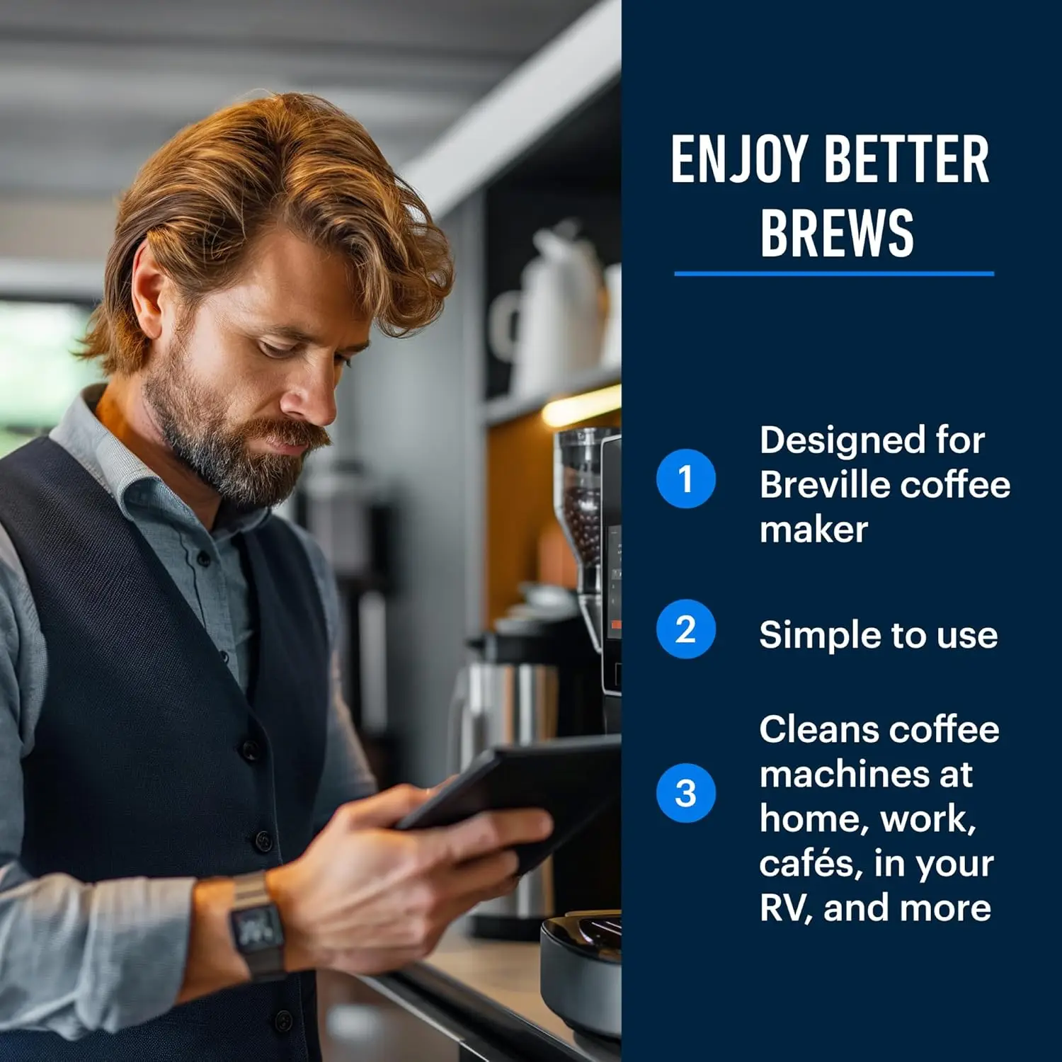 Compresse per la pulizia della - Breville Espresso Barista Touch recensione e prezzo