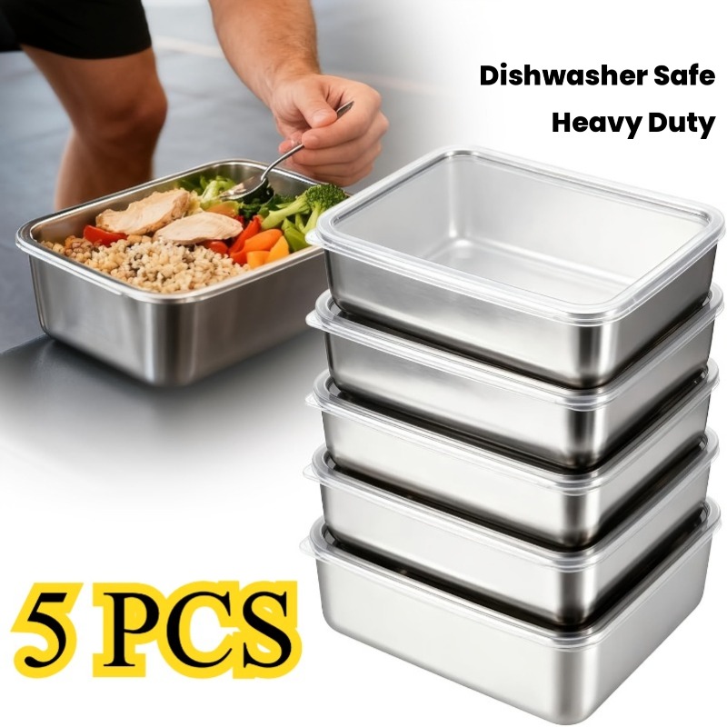 Set di 5 Contenitori per Alime - Meal Prep Containers Xl recensione e prezzo