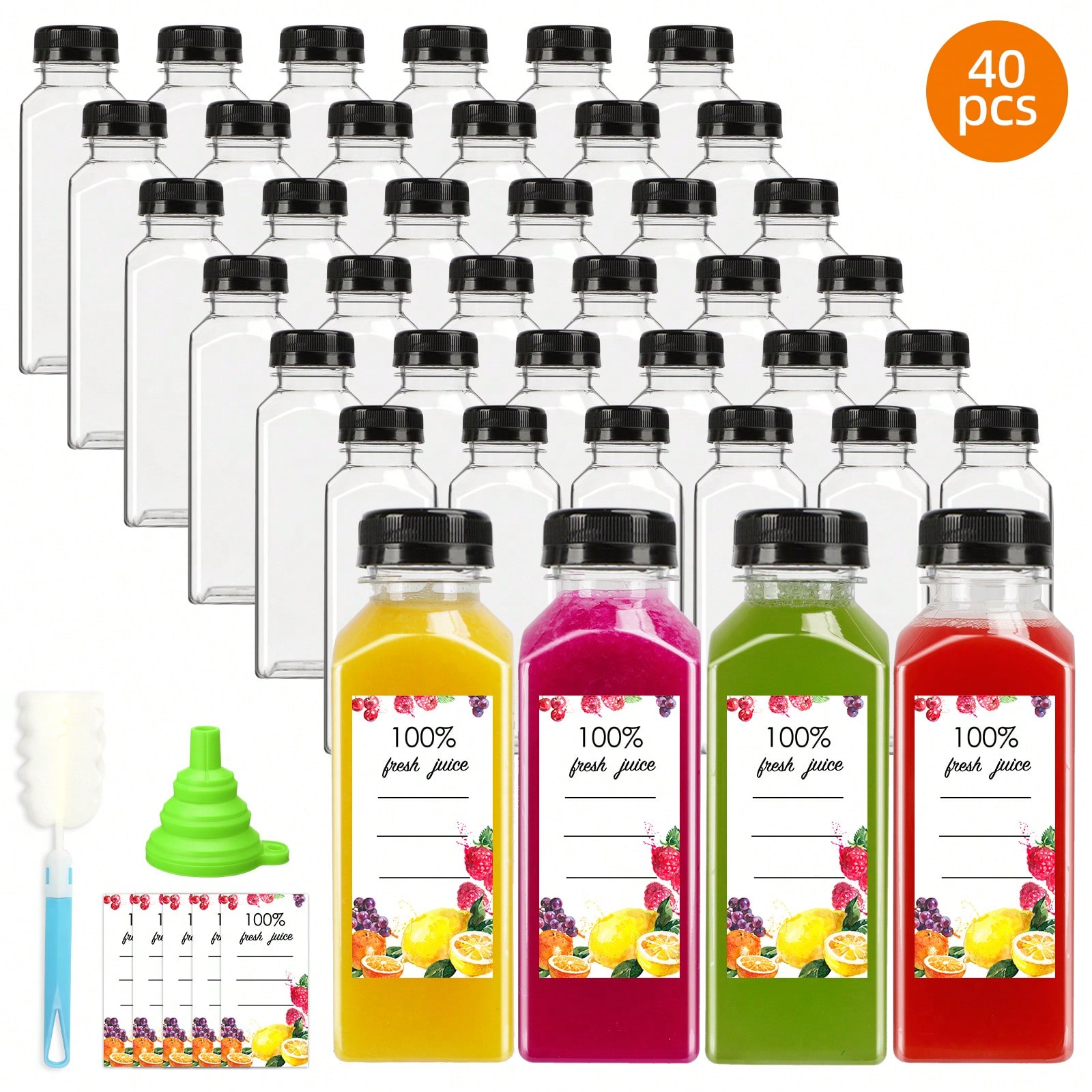 Bottiglie di plastica per succ - Meal Prep Juice Bottles recensione e prezzo