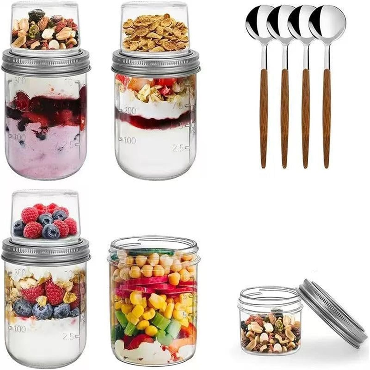 Contenitori BAAE per Overnight - Meal Prep Overnight Oats recensione e prezzo