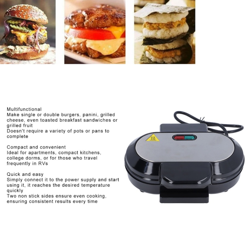 Griglia Elettrica per Bistecch - Breakfast Sandwich Press recensione e prezzo